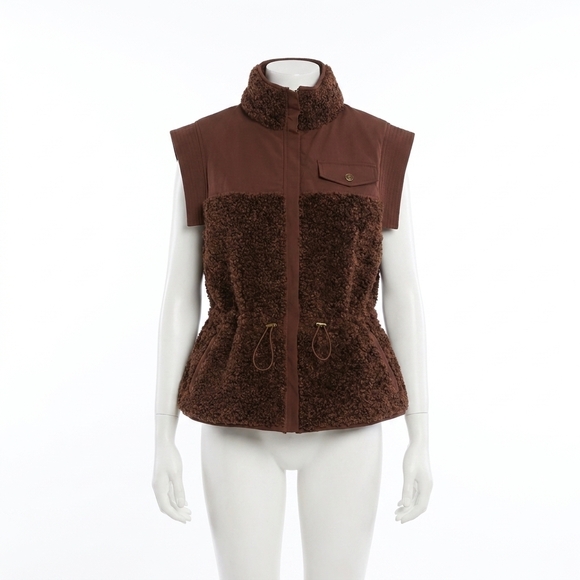 ULLA JOHNSON Jackets & Blazers - NEW ULLA JOHNSON tariet teddy fleece vest in onyx